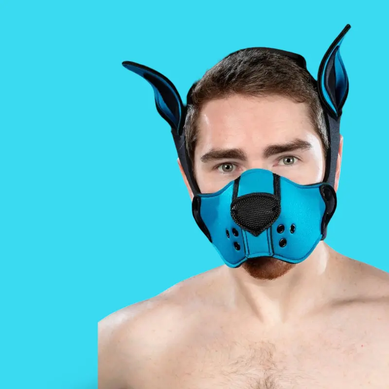 Neoprene K9 Puppy Muzzle Kit Mr S Leather, Aqua | Dark-Ink