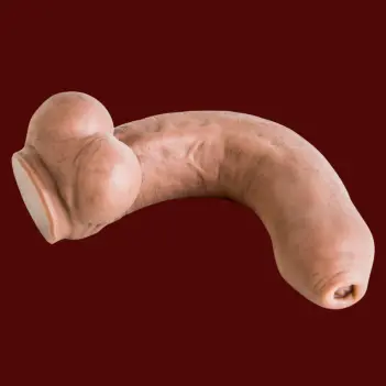 Hankey's Toys Firehose Dildo, uncut head, 11.5" insertable | Dark-Ink