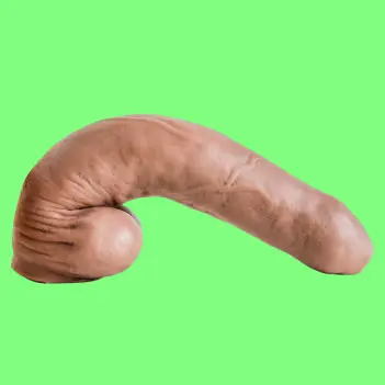 Hankey's Toys Firehose Dildo, uncut head, 11.5" insertable | Dark-Ink
