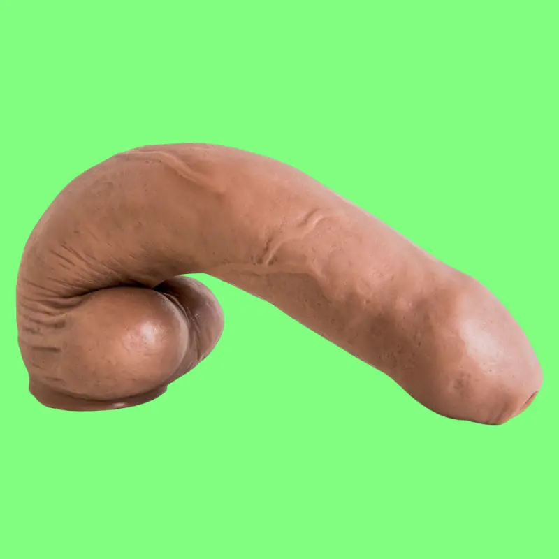 Dildo réaliste Firehose Hankey's Toys, non circoncis, 29 cm | Dark-Ink