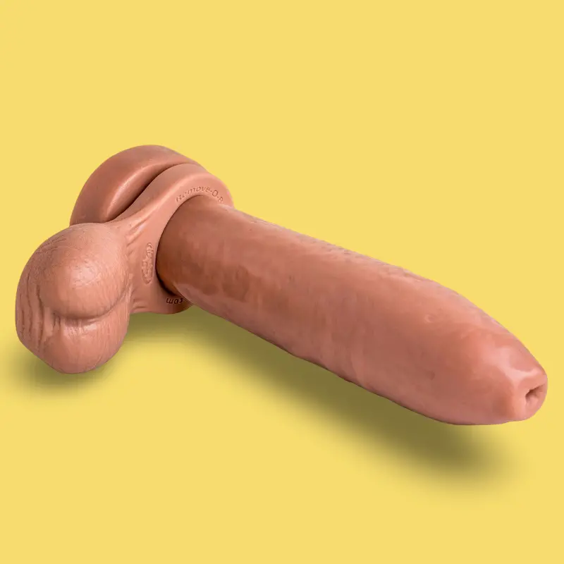 Dildo depth trainer Tubesteak Hankey's Toys, droit 31,75 cm | Dark-Ink