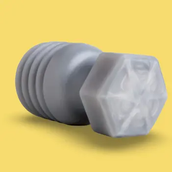 Plug anal Butt Bolt Hankey's Toys, rosca helicoidal | Dark-Ink