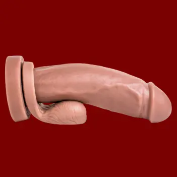 Hankey's Toys Xxxplorer Fantasy Dildo, rim wider than base | Dark-Ink