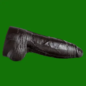 Hankey's Toys Atlas Dildo, hybrid lifecast bulbous mid | Dark-Ink