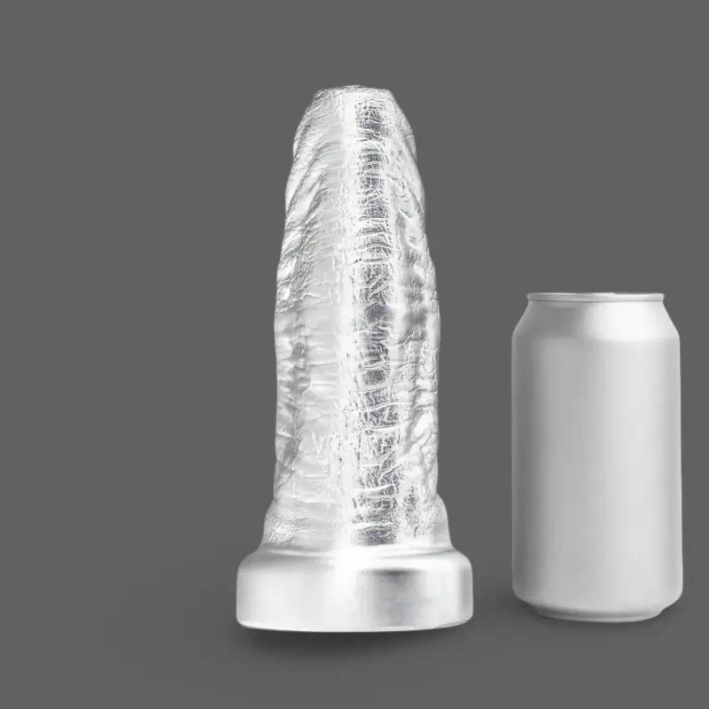 Hankey's Toys Ogre Fantasy-Dildo, Elefantenhaut, bis 4XL | Dark-Ink