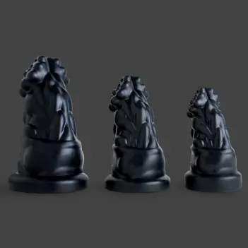 Hankey's Toys Prince Charming Analplug, Platin-Silikon | Dark-Ink