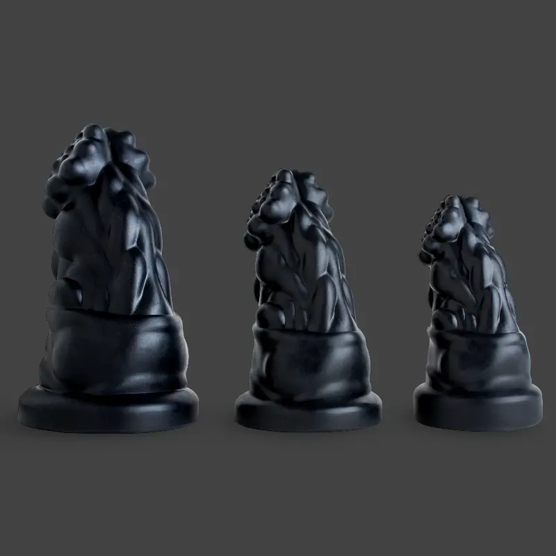Hankey's Toys Prince Charming Analplug, Platin-Silikon | Dark-Ink