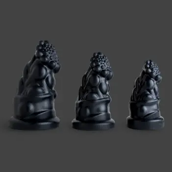 Hankey's Toys Prince Charming Analplug, Platin-Silikon | Dark-Ink