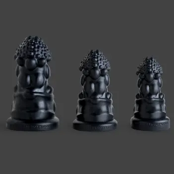 Hankey's Toys Prince Charming Analplug, Platin-Silikon | Dark-Ink