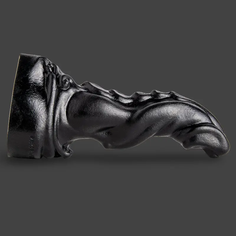 Hankey's Toys Scimitar Fantasy-Dildo, konvex, 4 Größen | Dark-Ink