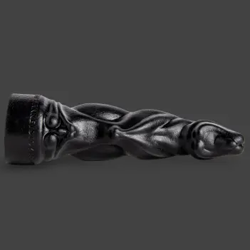 Hankey's Toys Scimitar Fantasy-Dildo, konvex, 4 Größen | Dark-Ink