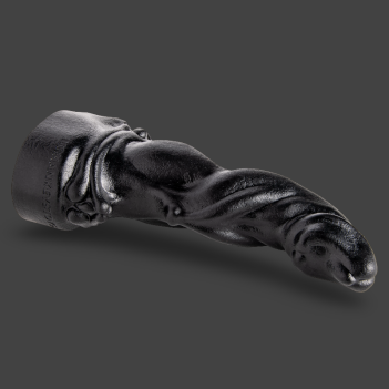 Hankey’s Toys Scimitar Fantasy Silicone Dildo – Black