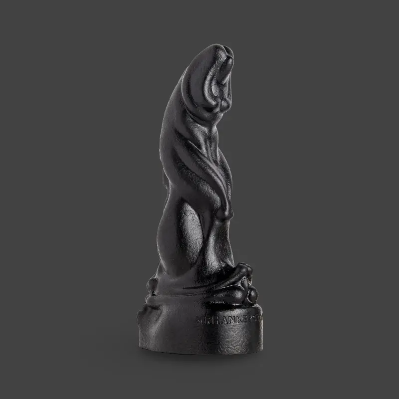 Hankey's Toys Scimitar Fantasy-Dildo, konvex, 4 Größen | Dark-Ink