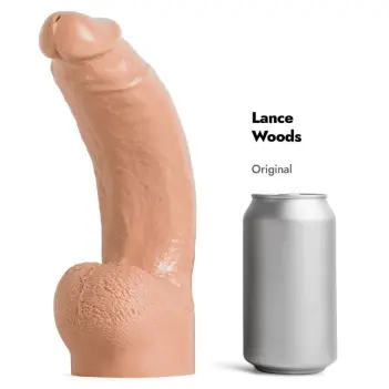 Gode réaliste Lance Woods Hankey's Toys, courbe descendante | Dark-Ink
