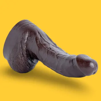 Gode réaliste Krave Melanin Hankey's Toys, lifecast | Dark-Ink