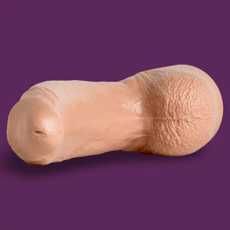Hankey's Toys Lance Woods Realistic Dildo, downward curve | Dark-Ink