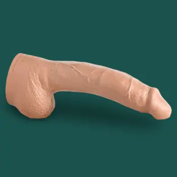 Hankey's Toys Lance Woods realistischer Dildo, Abwärtskurve | Dark-Ink