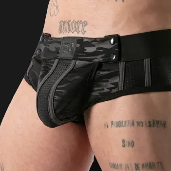 Jock brief Full Military Access Locker Gear, dos ouvert | Dark-Ink