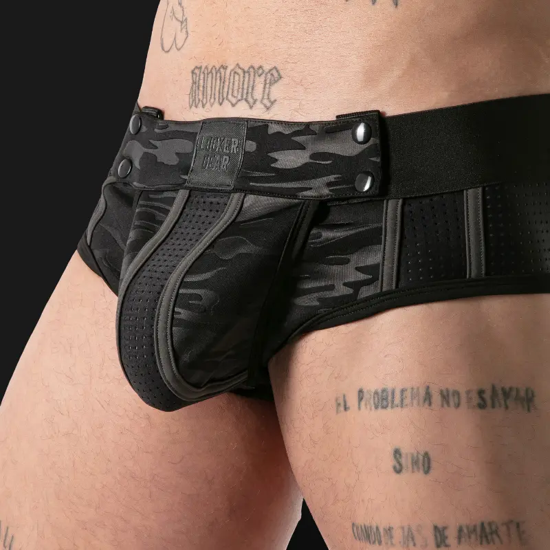 Jock brief Full Military Access Locker Gear, dos ouvert | Dark-Ink