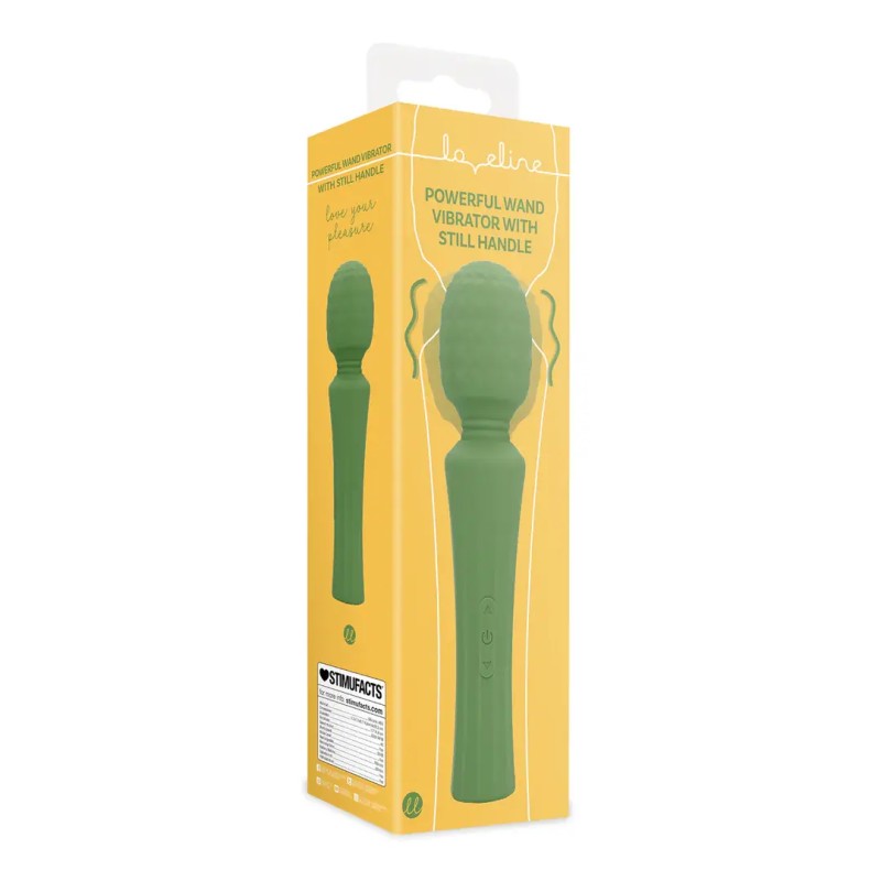 Powerful wand vibrator massager with still handle green