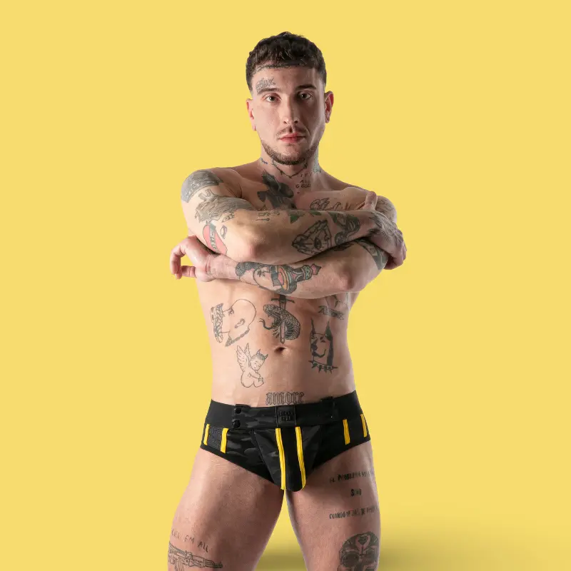 Jock brief Full Military Access Locker Gear, dos ouvert | Dark-Ink