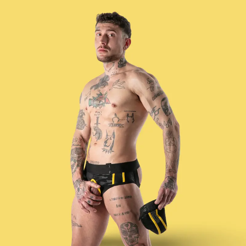 Jock brief Full Military Access Locker Gear, dos ouvert | Dark-Ink