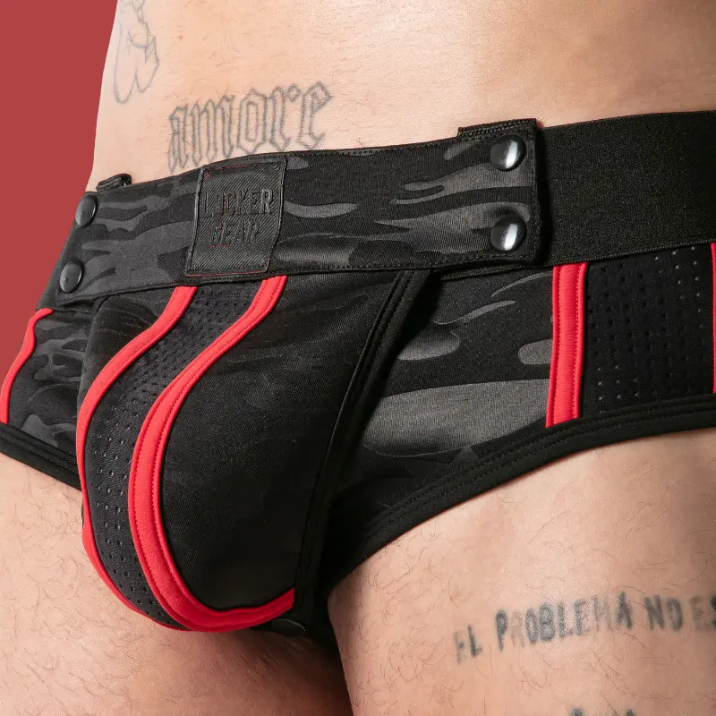 Jock brief Full Military Access Locker Gear, dos ouvert | Dark-Ink