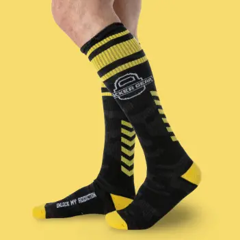 Chaussettes hautes Locker Gear Full Military, camo jacquard | Dark-Ink