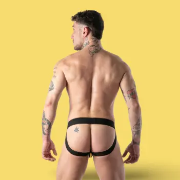 Locker Gear Full Military Access Jockstrap, mesh pouch | Dark-Ink