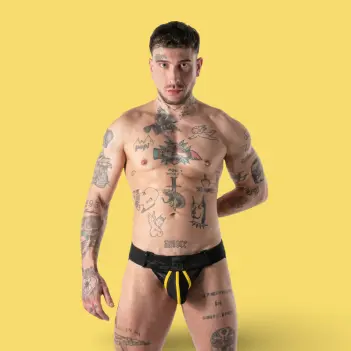 Jockstrap Full Military Access Locker Gear, mesh amovible | Dark-Ink