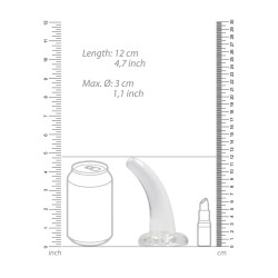 Non realistic crystal clear dildo 5"/11,5cm