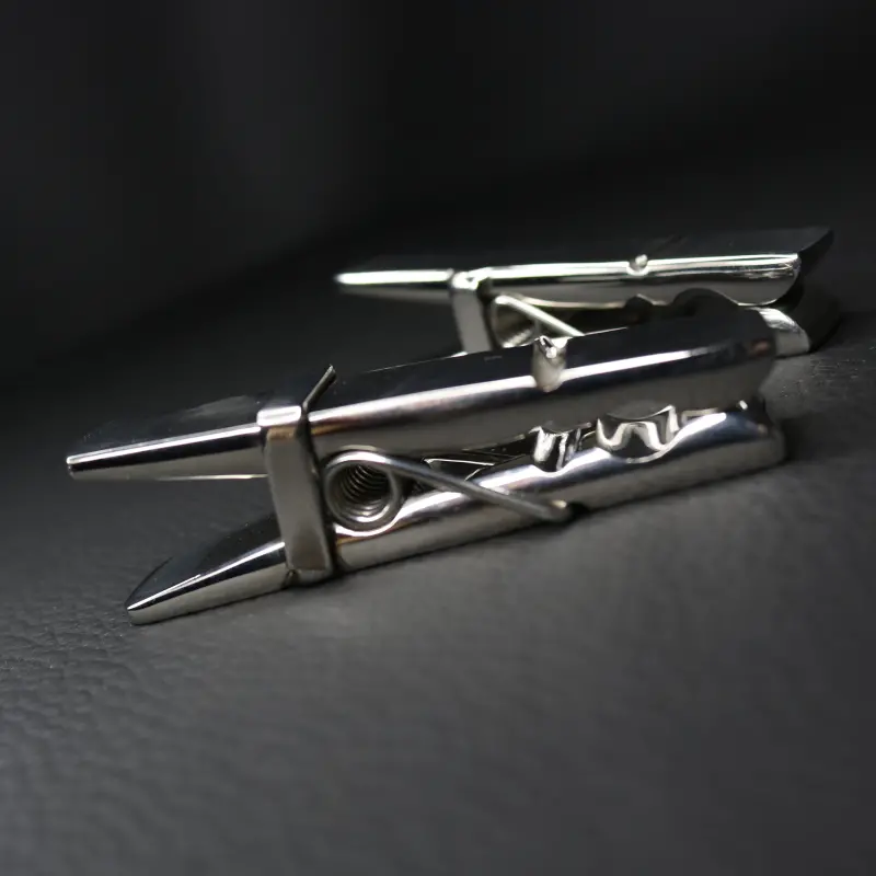 DARKLINE Clothespin Nipple Clamps, solid stainless steel | Dark-Ink