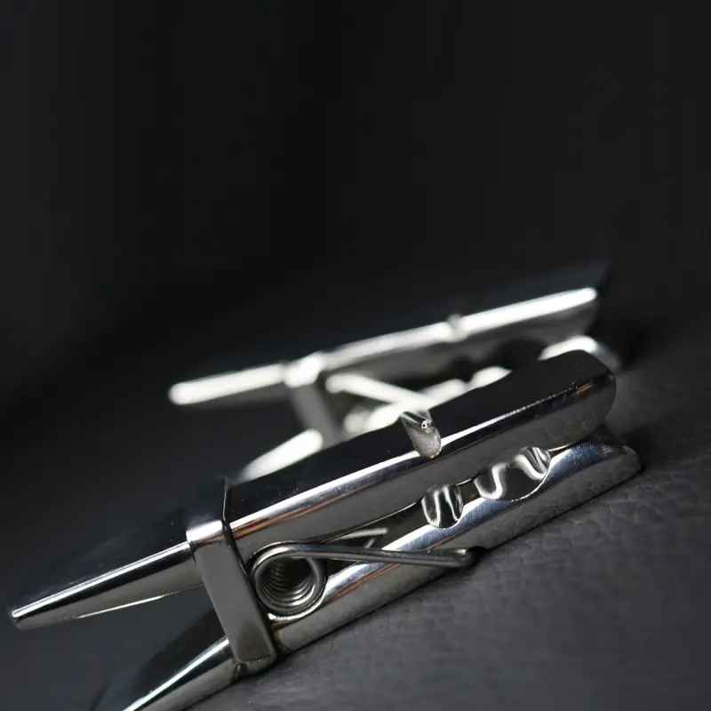 DARKLINE Clothespin Nipple Clamps, solid stainless steel | Dark-Ink