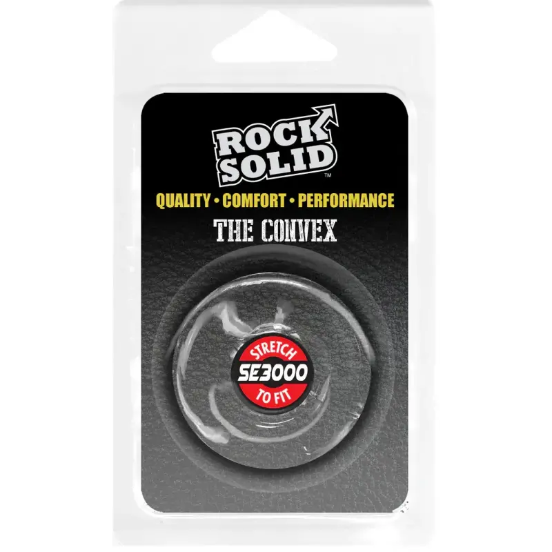 Cockring Rock Solid The Convex Super Elastique 3000 bombé | Dark-Ink