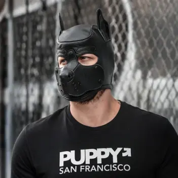 Mr S Leather K9 Puppy Hood Leder, Farbe wählbar | Dark-Ink