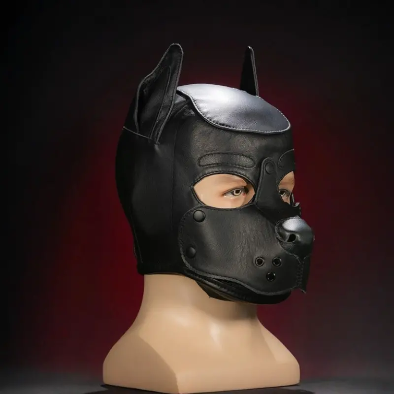 Mr S Leather K9 Puppy Hood Leder, Farbe wählbar | Dark-Ink