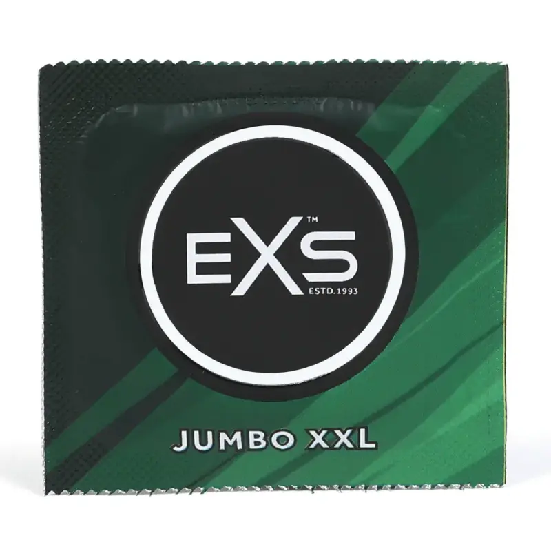 Condones grandes EXS Jumbo 69mm, látex vegano, 12 uds. | Dark-Ink