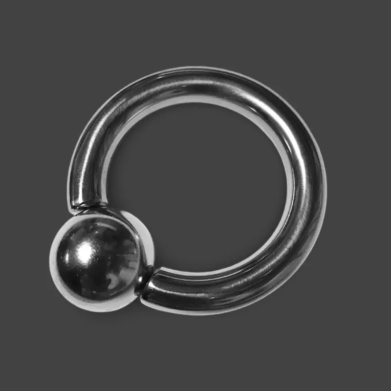 DARKLINE ZE-BOWL Magnetic Cock Ring, 10mm Steel Ball | Dark-Ink