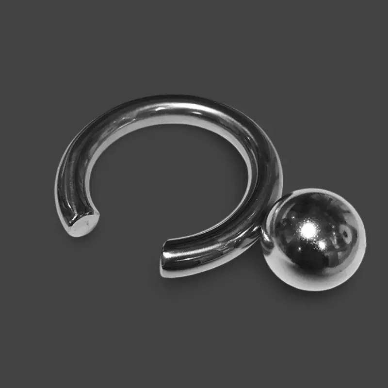 Cockring magnétique ZE-BOWL DARKLINE, acier 10 mm | Dark-Ink
