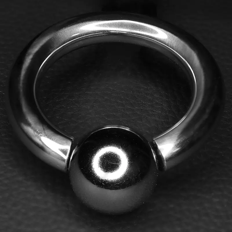 DARKLINE ZE-BOWL Magnetic Cock Ring, 10mm Steel Ball | Dark-Ink