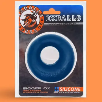 Oxballs Bigger Ox Cock Ring, PLUS+silicone tapered base | Dark-Ink