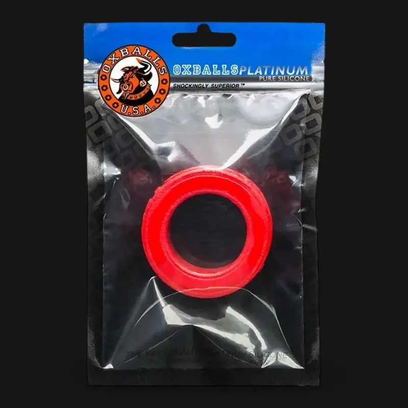 Oxballs Pig-Ring Cockring, handgegossen, Platinum-Silikon | Dark-Ink