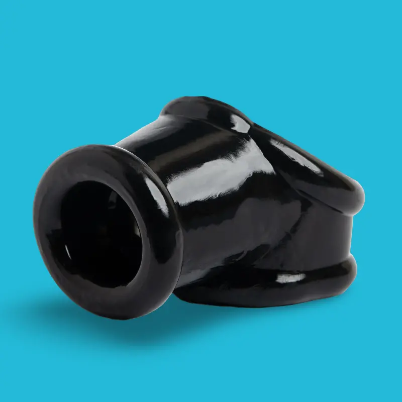 Oxballs Powersling Cocksling, squeeze-ball base, FLEXtpr | Dark-Ink