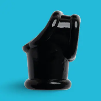 Oxballs Powersling Cocksling, squeeze-ball base, FLEXtpr | Dark-Ink
