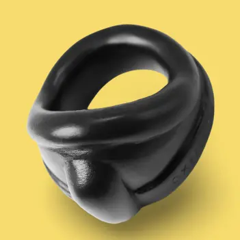Cockring Oxballs Pisser, silicona platino, forma urinario | Dark-Ink