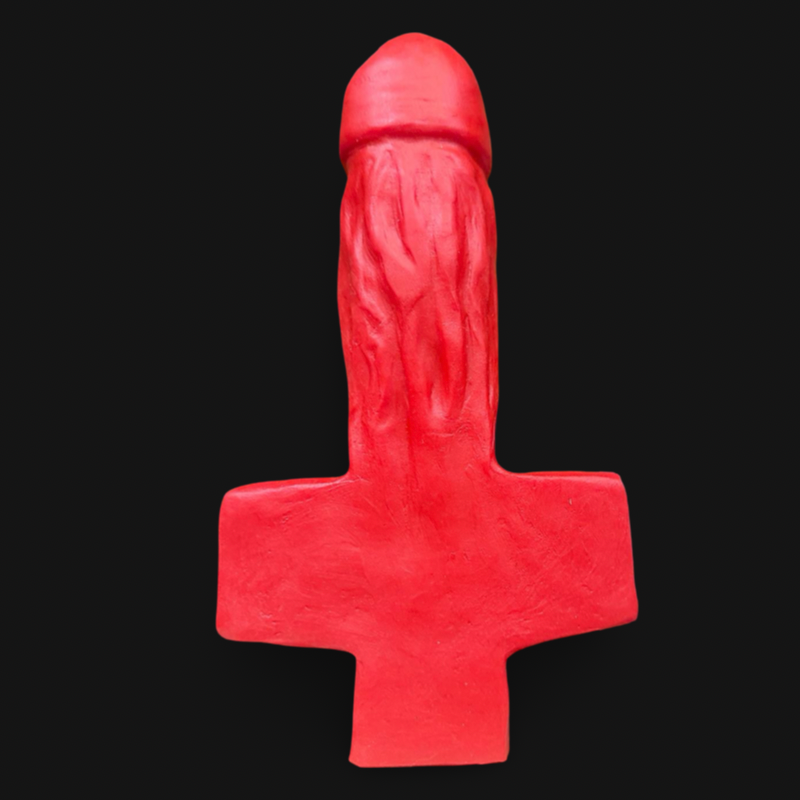 Oxballs DAMIEN Platinum Silicone Cruciform Dildo
