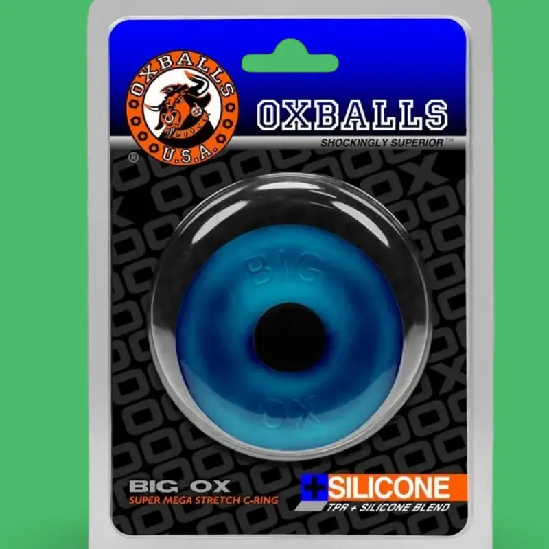 Cockring donut Oxballs Big Ox, PLUS+silicone grueso | Dark-Ink