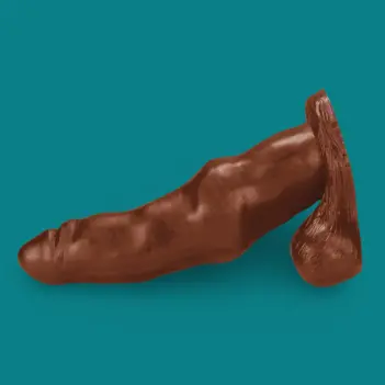 Oxballs Pit-Bull Hundedildo, Platinum-Silikon, Knoten | Dark-Ink