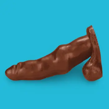 Oxballs Pit-Bull Hundedildo, Platinum-Silikon, Knoten | Dark-Ink