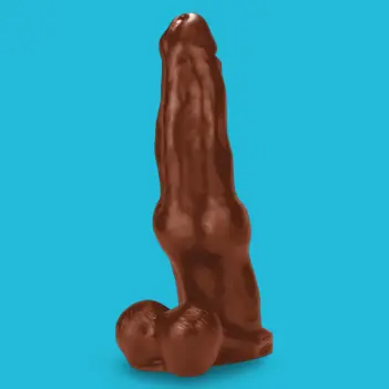 Oxballs Pit-Bull Hundedildo, Platinum-Silikon, Knoten | Dark-Ink